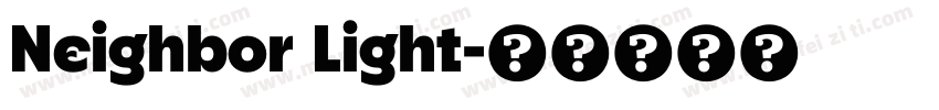 Neighbor Light字体转换